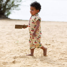 Load image into Gallery viewer, Little Green Radicals Little Cherries Towelling Romper