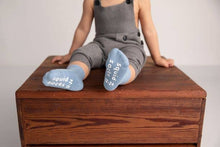 Load image into Gallery viewer, Squid Socks Colby - Non-Slip Baby Socks in Light Blue, Cobalt, Navy