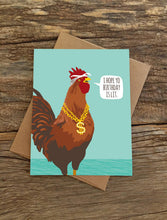 Load image into Gallery viewer, Lit Rooster Birthday Card