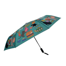 Load image into Gallery viewer, Naked Decor Kitty Cats in the Kitchen Umbrella