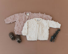 Load image into Gallery viewer, The Blueberry Hill Popcorn Cardigan in Blush