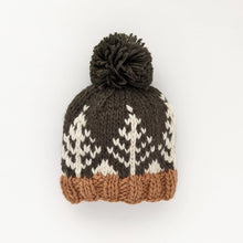 Load image into Gallery viewer, Huggalugs Forest Knit Beanie Hat Loden Size M (6-24m)