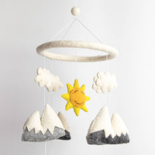 Laden Sie das Bild in den Galerie-Viewer, The Winding Road Llama Baby Mobile – Felt Nursery Decor