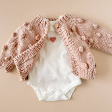 Load image into Gallery viewer, The Blueberry Hill Popcorn Cardigan in Blush