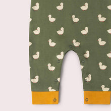 Load image into Gallery viewer, Little Green Radicals Olive Ducks Dungarees