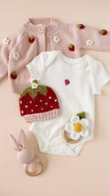 Load image into Gallery viewer, The Blueberry Hill Addie Strawberry Beanie – 100% Cotton Baby Hat