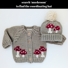 Load image into Gallery viewer, Huggalugs Mushroom Pebble Cardigan Sweater Baby & Toddler