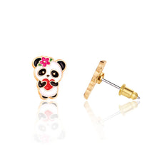 Laden Sie das Bild in den Galerie-Viewer, Girl Nation Panda Love Cutie Stud Earrings