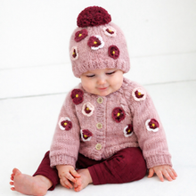 Load image into Gallery viewer, Huggalugs Pansy Rosy Beanie Hat
