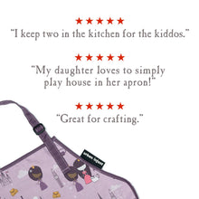 Load image into Gallery viewer, Urban Infant Little Helper Kids Apron, Washable Cotton/Poly - Violet