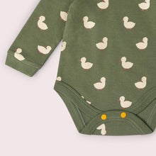 Load image into Gallery viewer, Little Green Radicals Olive Ducks Bodysuits, 2-Pack