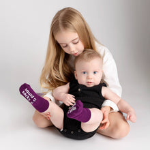 Load image into Gallery viewer, Squid Socks Orchid - Non-Slip Baby Socks in Lilac, Lavender, Plum Colors