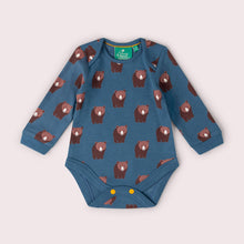 Load image into Gallery viewer, Little Green Radicals Blue Bears Bodysuits, 2-Pack