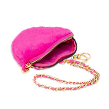 Load image into Gallery viewer, Zomi Gems Girl's Fuzzy Heart Wristlet Coin Purse