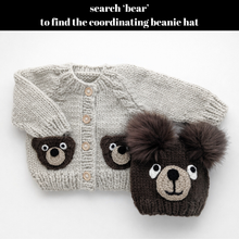 Load image into Gallery viewer, Huggalugs Brown Bear Cardigan