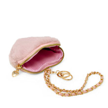 Load image into Gallery viewer, Zomi Gems Girl's Fuzzy Heart Wristlet Coin Purse