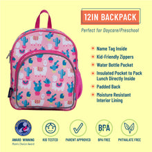 Load image into Gallery viewer, Wildkin Llamas and Cactus Pack n Snack Backpack - 12 Inch