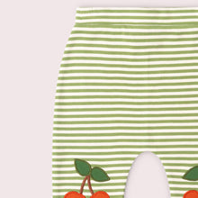 Load image into Gallery viewer, Little Green Radicals Cherry Knee Patch Striped Joggers