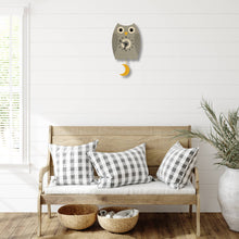 Load image into Gallery viewer, Popclox Owl Pendulum Clock - Wood