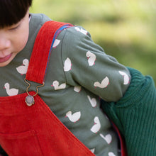 Load image into Gallery viewer, Little Green Radicals Olive Ducks Long-Sleeve Tee