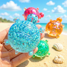 Laden Sie das Bild in den Galerie-Viewer, Maltose Glitter Sea Turtle Squishy Toy