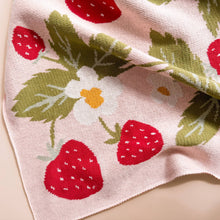 Load image into Gallery viewer, The Blueberry Hill Blanket Strawberry Bunny Organic Baby