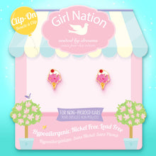 Load image into Gallery viewer, Girl Nation CLIP ON Cutie Earrings | Ice Cream Dream