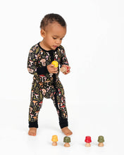 Load image into Gallery viewer, Jammie Session Mystic Mushrooms Bamboo Baby Romper