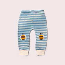 Load image into Gallery viewer, Little Green Radicals Bees Knees Patch Striped Joggers