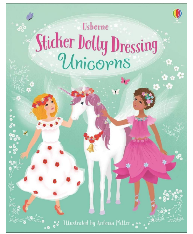 Usborne Sticker Dolly Dressing Unicorns Book