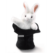 Load image into Gallery viewer, Folkmanis Rabbit In Hat Puppet