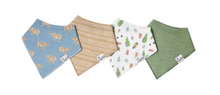Load image into Gallery viewer, Copper Pearl Baby Bandana Bibs Peanut 4-Pack