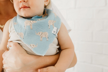 Load image into Gallery viewer, Copper Pearl Baby Bandana Bibs Peanut 4-Pack