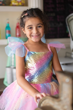Load image into Gallery viewer, Great Pretenders Rainbow Fairy Dress With Wings