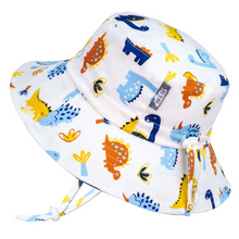 Load image into Gallery viewer, Jan & Jul Cotton Bucket Hat Dino Kids Size L 2-5Y