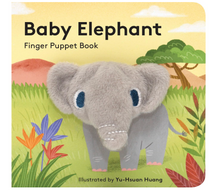 Load image into Gallery viewer, Baby Elephant Finger Puppet Book