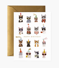 Laden Sie das Bild in den Galerie-Viewer, Rifle Paper Co. Geburtstagskarte „Cool Cats“