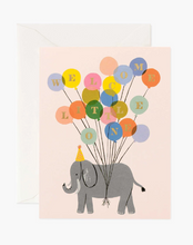 Laden Sie das Bild in den Galerie-Viewer, Rifle Paper Co. Willkommenskarte Elefant