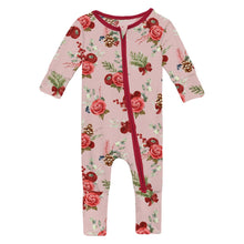 Load image into Gallery viewer, Kickee Pants Convertible Coverall in Baby Rose Floral 👉 ONLINE ONLY