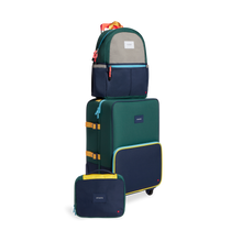 Load image into Gallery viewer, State Bags Logan Carry-On Suitcase Green/Navy 👉 ONLINE ONLY