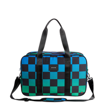 Load image into Gallery viewer, State Bags Rockaway Duffle Blue Checkerboard π ONLINE ONLY
