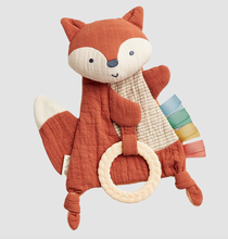 Load image into Gallery viewer, Itzy Ritzy Fox Bitzy Crinkle Sensory Toy With Teether
