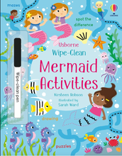 Load image into Gallery viewer, Usborne Wipe-Clean Mermaid Activities Paperback Book