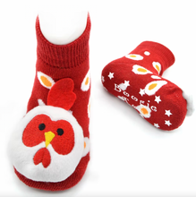 Load image into Gallery viewer, Boogie Toes Chicken Non-Slip Rattle Socks