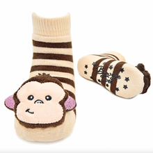 Load image into Gallery viewer, Boogie Toes Monkey Boy Non-Slip Rattle Socks