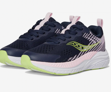 Load image into Gallery viewer, Saucony Hurricane KDZ Navy/Pink