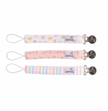 Load image into Gallery viewer, Copper Pearl Binky Clips Cherry