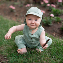 Load image into Gallery viewer, Jan & Jul Juniper Green Cotton Baby Sun Cap