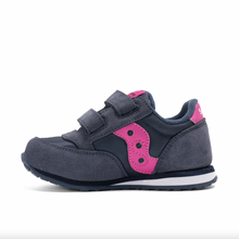 Laden Sie das Bild in den Galerie-Viewer, Saucony Jazz Hook & Loop Navy Pink Kleinkinder-Sneaker