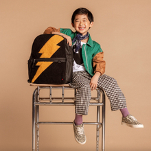Laden Sie das Bild in den Galerie-Viewer, Titel: State Bags Coated Canvas Kane Rucksack Fuzzy Bolt Black Kinderrucksack